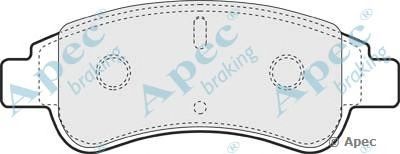 APEC BRAKING pad1269 -  Комплект тормозных колодок, дисковый тормоз